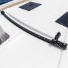 Low-profile self-tacking jib system installed on sailboat deck