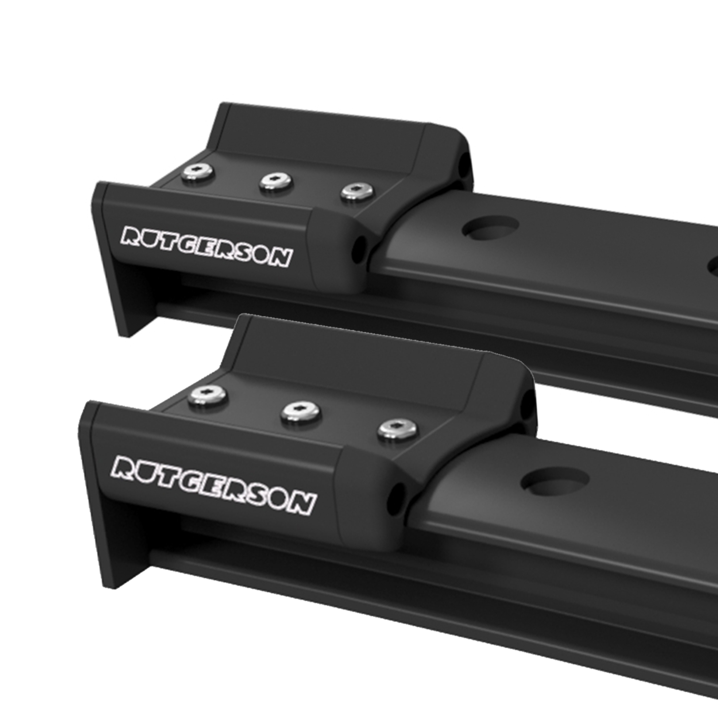 T630502B – Fixed End Stops Low Profile for 50 mm Track, Black